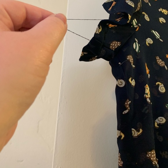 SM Wardrobe Snail & Turtle Print Blouse Size XL - good used condition - Picture 5 of 10